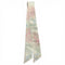 Ivory Floral Linen-Silk Skinny Scarf