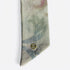 Ivory Floral Linen-Silk Skinny Scarf