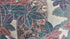 Vintage Japanese Kimono Lumbar Pillow – Leaf and Flower Motif