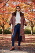 Red Parrot Mink Collar Kimono