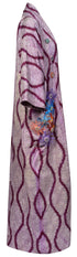 Purple Shibori Long Kimono