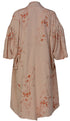Midi Length Blush Silk Kimono