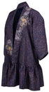 Peacock Flounce Hem Kimono