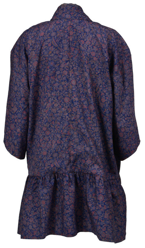 Peacock Flounce Hem Kimono