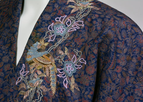 Peacock Flounce Hem Kimono