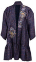 Peacock Flounce Hem Kimono