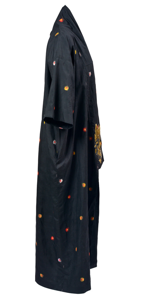 Crane Embroidered Kimono