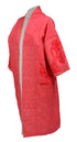 Midi Length Red Shibori Kimono