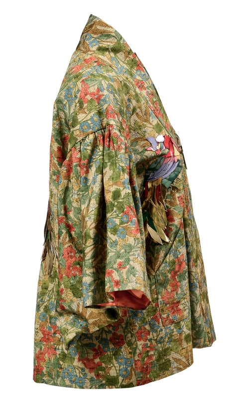 Short Parrot Kimono