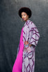 Purple Shibori Long Kimono