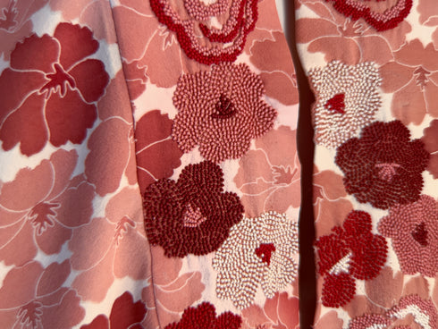Red and Pink Floral Kimono