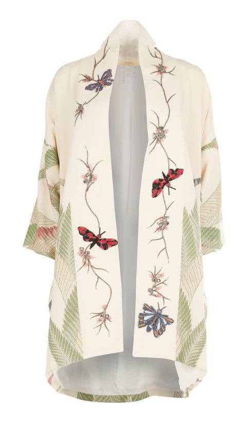 Ivory Butterfly Kimono