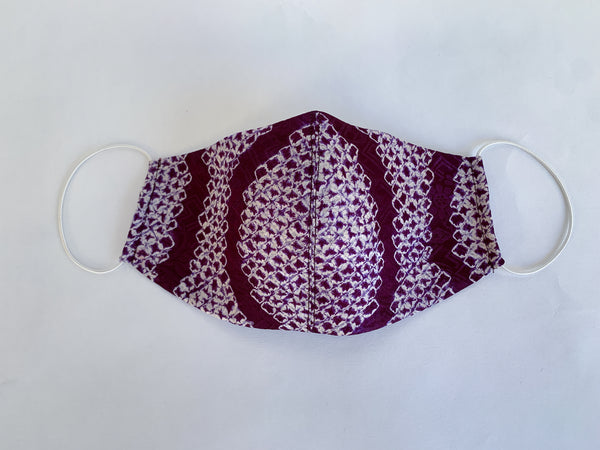 Purple Shibori Facemask