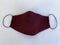 Solid Burgundy Facemask