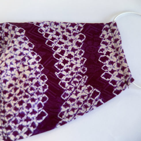Purple Shibori Facemask