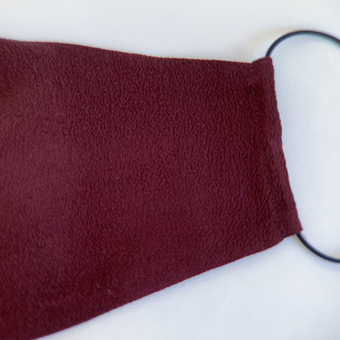 Solid Burgundy Facemask