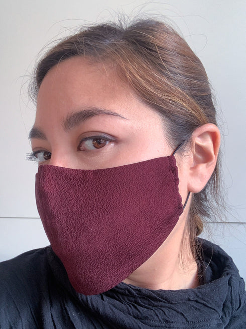 Solid Burgundy Facemask