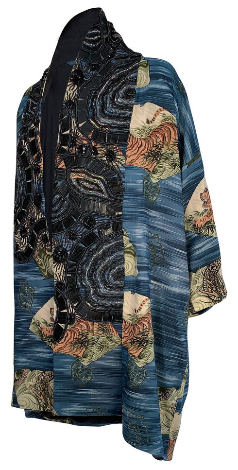 Blue Tiger Kimono
